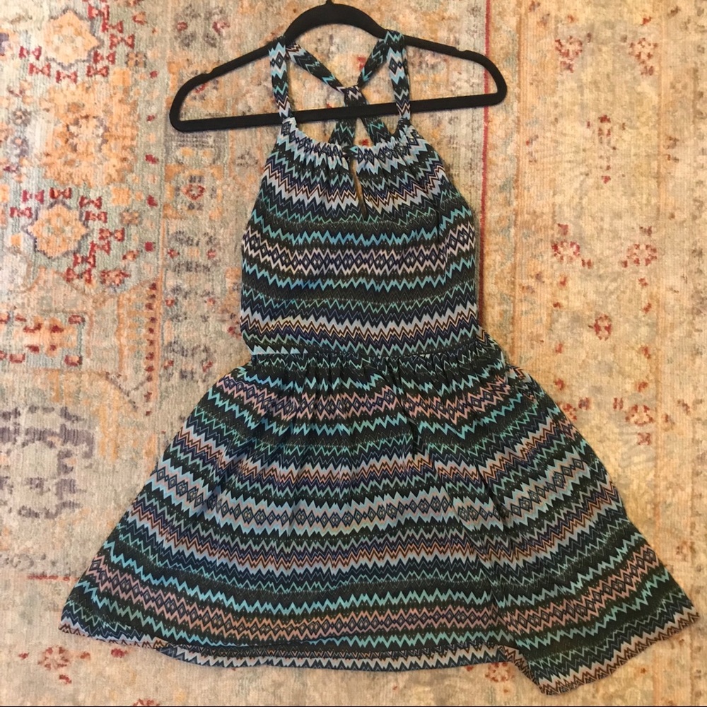 Women’s Colorful Halter Dress